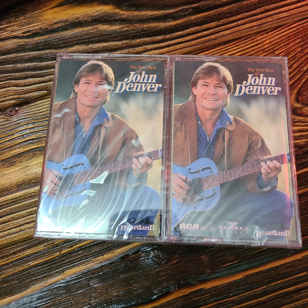 The Very Best of John Denver Two Cassette Tapes New Sealed
